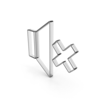 Glass Mute Speaker Outline Icon PNG & PSD Images