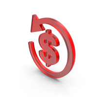 Refund  Money Dollar Currency Exchange Icon Glass PNG & PSD Images
