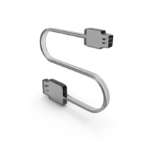Glass USB Cable Icon PNG & PSD Images