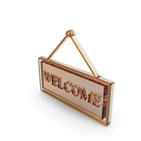 Glass Welcome Board Icon PNG & PSD Images