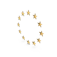 Gold EU Symbol PNG & PSD Images