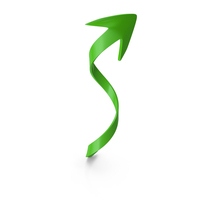 Twisted Green Arrow PNG & PSD Images
