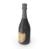 Champagne Dom Perignon Bottle PNG & PSD Images