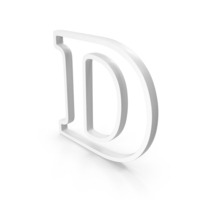 Out Line English Alphabet D Icon PNG & PSD Images