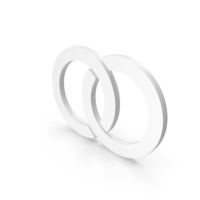 Two Interlocking Rings Icon PNG & PSD Images