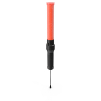 Aircraft Marshaling Batons Type 02 Pose 01 ON Dirty PNG & PSD Images