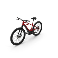 Electric Bike Harley Davidson Red PNG & PSD Images