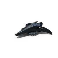 Futuristic Space Fighter Starship Black PNG & PSD Images