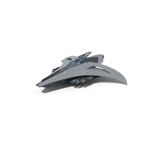 Futuristic Space Fighter Starship Gray PNG & PSD Images