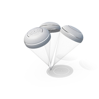 Triple Subscale Parachute White PNG & PSD Images