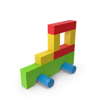 Wooden Construction Car Colored PNG & PSD Images