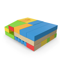 Wooden Constructor Colored PNG & PSD Images