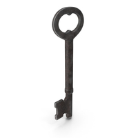 Vintage Skeleton Key Steel PNG & PSD Images