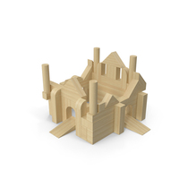 Wooden Constructor Castle PNG & PSD Images