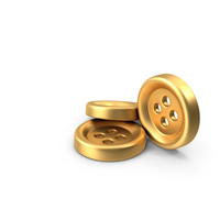 Golden Buttons PNG & PSD Images