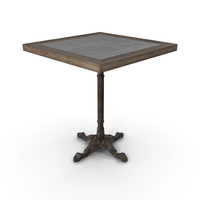 Restaurant Table Square Metal Sheet PNG & PSD Images