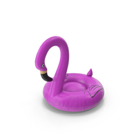 Inflatable Flamingo Swimming Ring PNG & PSD Images