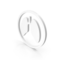 Human Lung Icon White PNG & PSD Images