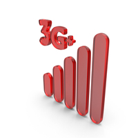 Glass 3G Network Signal Icon PNG & PSD Images