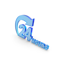 24 Hours Order Or Offer Execution Icon Glass PNG & PSD Images