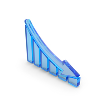 Glass Graph Decrease Icon PNG & PSD Images