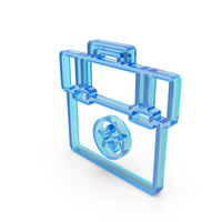 Important File Briefcase Icon Glass PNG & PSD Images