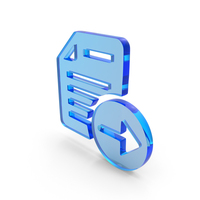 Glass Move File Icon PNG & PSD Images