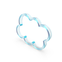 Glass Cloud Outline Icon PNG & PSD Images