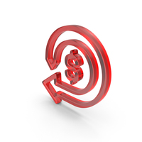Glass Dollar Down Rate Outline Icon PNG & PSD Images