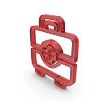 Out Line First Aid Kit Icon Glass PNG & PSD Images