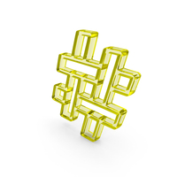 Glass Hashtag Outline Icon PNG & PSD Images