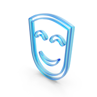 Glass Theatre Mask Icon PNG & PSD Images