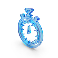 Glass Stopwatch Icon PNG & PSD Images