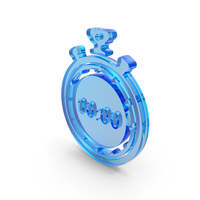 Glass Stopwatch Icon PNG & PSD Images