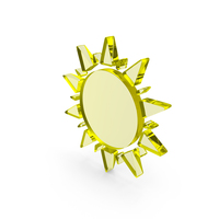 Glass Celestial Sun Icon PNG & PSD Images