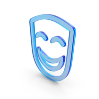 Glass Theater Mask Icon PNG & PSD Images