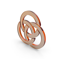 Glass Three Interlocking Rings Icon PNG & PSD Images