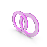 Glass Two Interlocking Rings Icon PNG & PSD Images