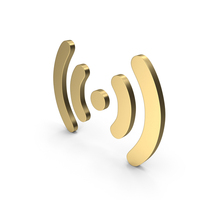 Gold Signal Icon PNG & PSD Images
