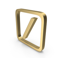 Gold Slash Icon PNG & PSD Images