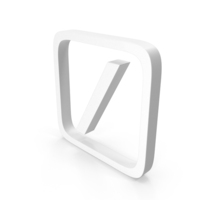 Slash Icon White PNG & PSD Images