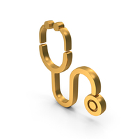 Doctors Stethoscope Icon Gold PNG & PSD Images