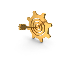 Shooting Target Icon Gold PNG & PSD Images