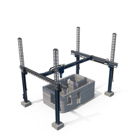 Building Module with Construction Printer PNG & PSD Images