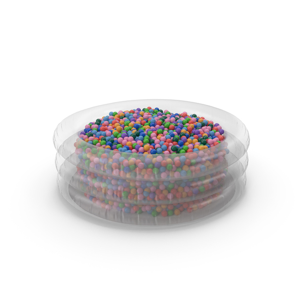 Inflatable Pool With Colored Balls PNG & PSD Images