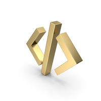 Gold Forward Slash Icon PNG & PSD Images