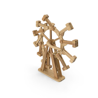 Classic Wooden Overbalanced Wheel PNG & PSD Images