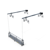 Double Window Cleaning Platform With Fastening To Roof PNG & PSD Images