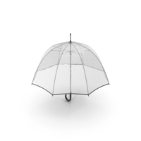 Black Furniture Bubble Umbrella With Rain Drops PNG & PSD Images