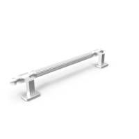 Door Handle Designer Ribbed Metal PNG & PSD Images